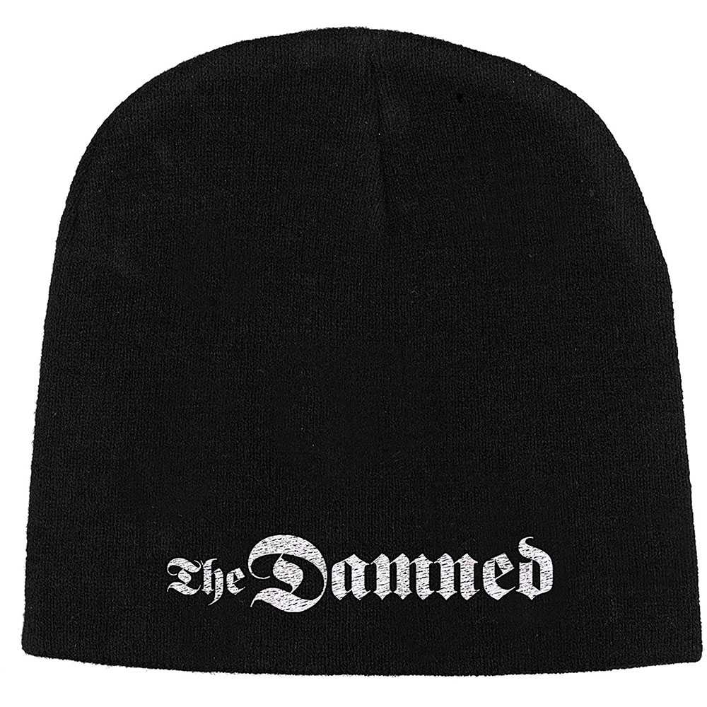 The Damned - Gothic Logo Bonnet - Noir